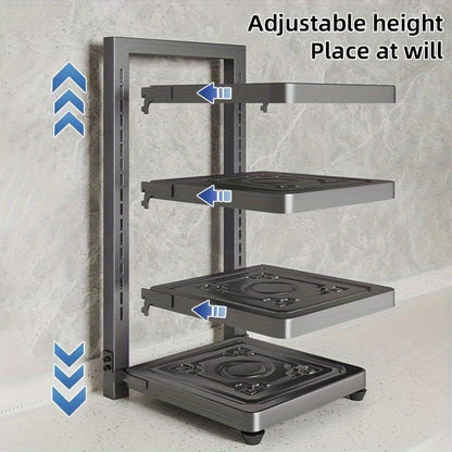 Kitchen Cabinet Pots And Pans Heavy Duty Multi-layer Adjustable Storage Rack